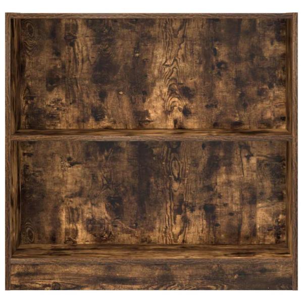 Bücherregal Räuchereiche 80x24x76 cm Holzwerkstoff