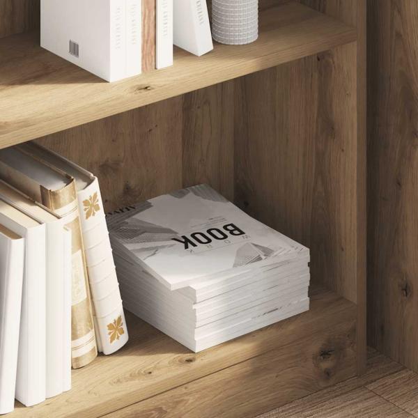 Bücherregal Artisan-Eiche 80x24x76cm Holzwerkstoff