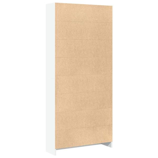 Bücherregal Weiß 80x24x176 cm Holzwerkstoff
