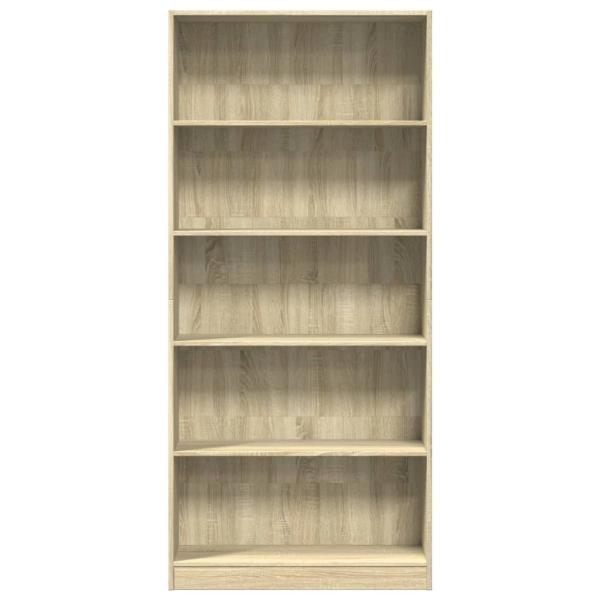 B?cherregal Sonoma-Eiche 80 x 24 x 176 cm Holzwerkstoff