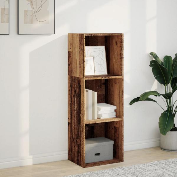 B?cherregal Altholz-Optik 40x30x114 cm Holzwerkstoff