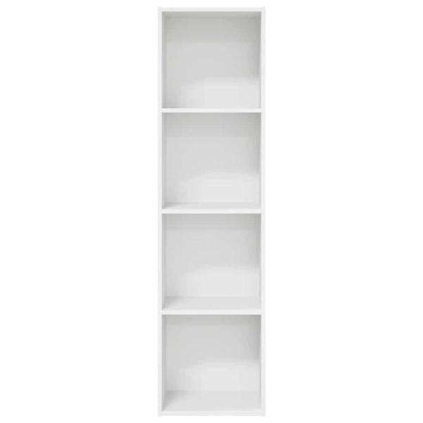 Bücherregal Weiß 40x30x152 cm Holzwerkstoff