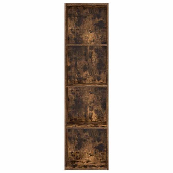 Bücherregal Räuchereiche 40x30x152 cm Holzwerkstoff