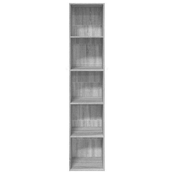 Bücherregal Grau Sonoma 40x30x189 cm Holzwerkstoff