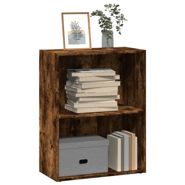 ARDEBO.de - Bücherregal Räuchereiche 60x30x77 cm Holzwerkstoff