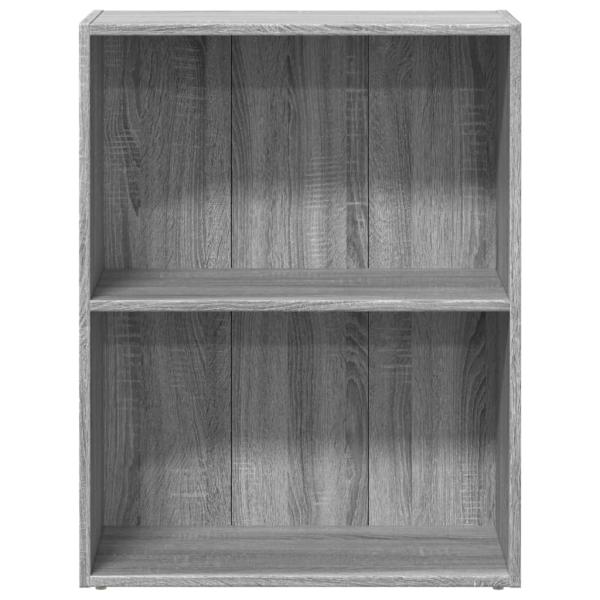 B?cherregal Grau Sonoma 60x30x77 cm Holzwerkstoff