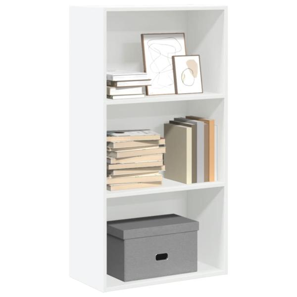 ARDEBO.de - B?cherregal Wei? 60x30x114 cm Holzwerkstoff