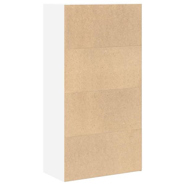 B?cherregal Wei? 60x30x114 cm Holzwerkstoff