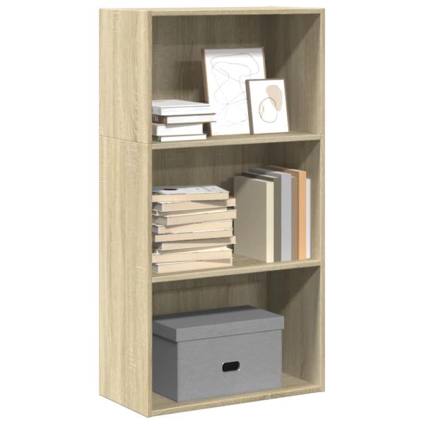 ARDEBO.de - Bücherregal Sonoma-Eiche 60x30x114 cm Holzwerkstoff