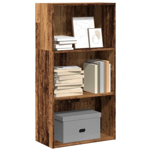 ARDEBO.de - Bücherregal Altholz-Optik 60x30x114 cm Holzwerkstoff