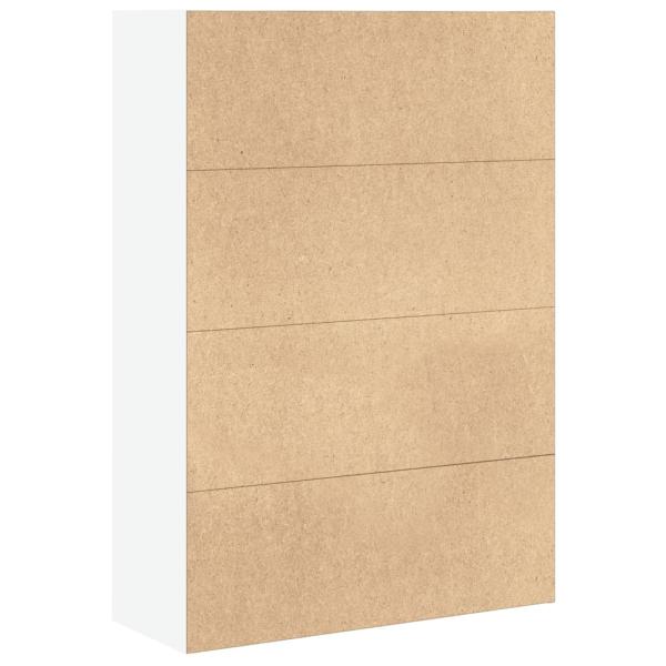 B?cherregal Wei? 80x30x114 cm Holzwerkstoff