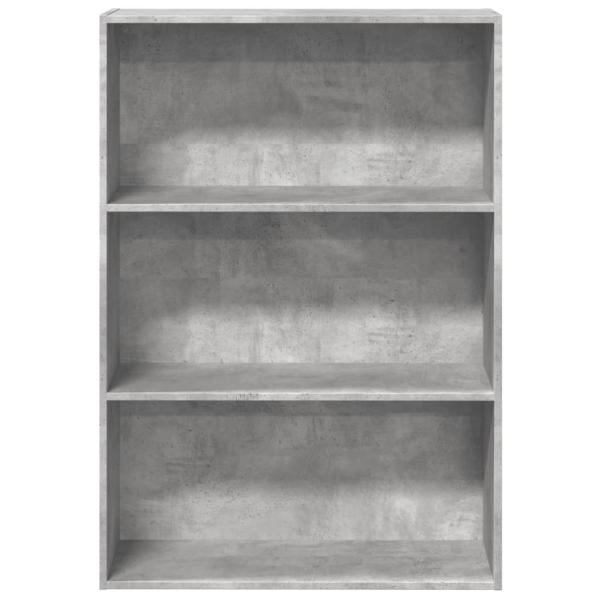 B?cherregal Betongrau 80x30x114 cm Holzwerkstoff