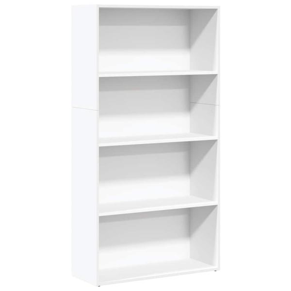B?cherregal Wei? 80x30x152 cm Holzwerkstoff