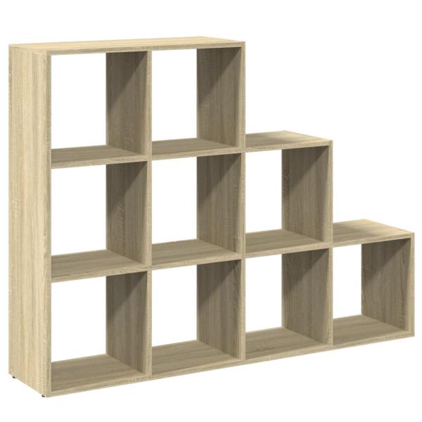 Raumteiler-B?cherregal 3 Stufen Sonoma-Eiche 137,5x29x103,5 cm