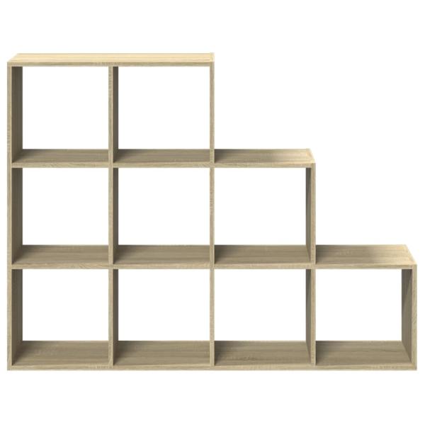Raumteiler-B?cherregal 3 Stufen Sonoma-Eiche 137,5x29x103,5 cm