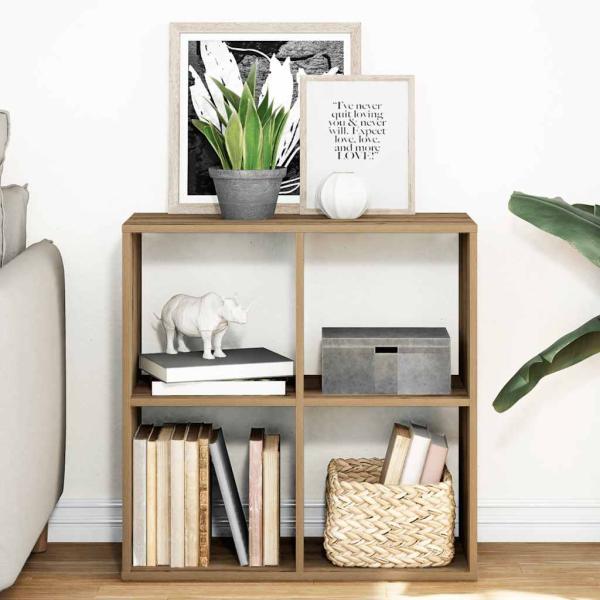 ARDEBO.de - Raumteiler-Bücherregal Artisan-Eiche 69,5x29x69,5 cm