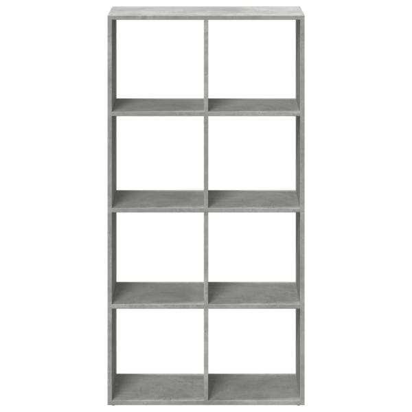 Raumteiler-B?cherregal Betongrau 69,5x29x137,5 cm Holzwerkstoff