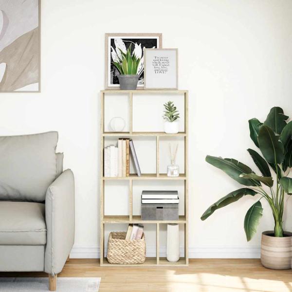 Bücherregal Sonoma-Eiche 60x20x120,5 cm Holzwerkstoff