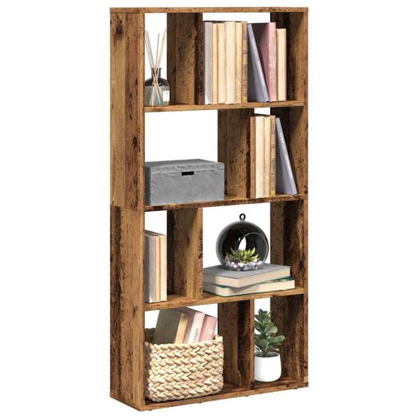 ARDEBO.de - Bücherregal Altholz-Optik 60x20x120,5 cm Holzwerkstoff