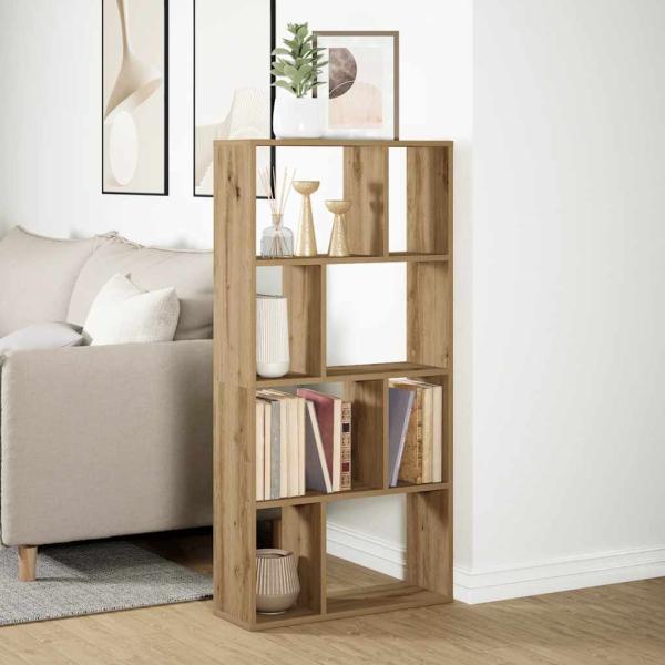 Bücherregal Artisan-Eiche 60x20x120,5 cm Holzwerkstoff