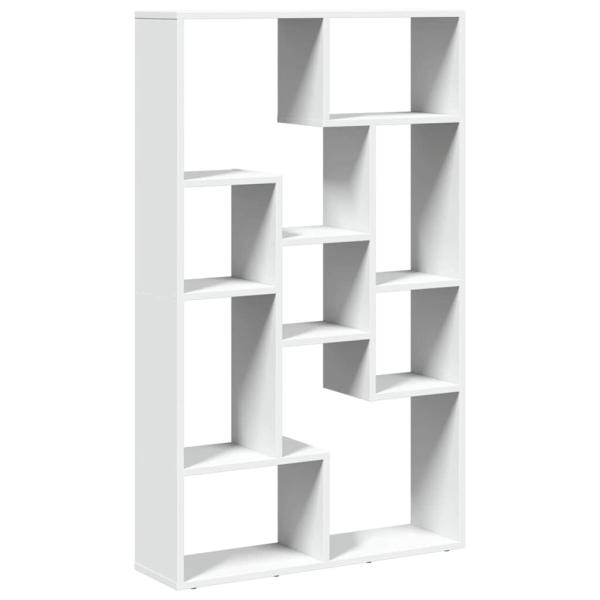 Bücherregal Weiß 72x20x120,5 cm Holzwerkstoff