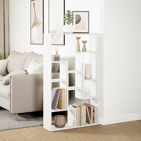Bücherregal Weiß 72x20x120,5 cm Holzwerkstoff