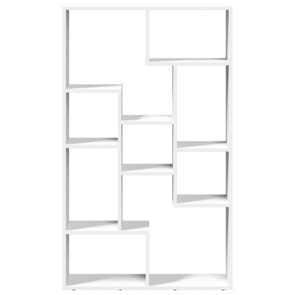 Bücherregal Weiß 72x20x120,5 cm Holzwerkstoff
