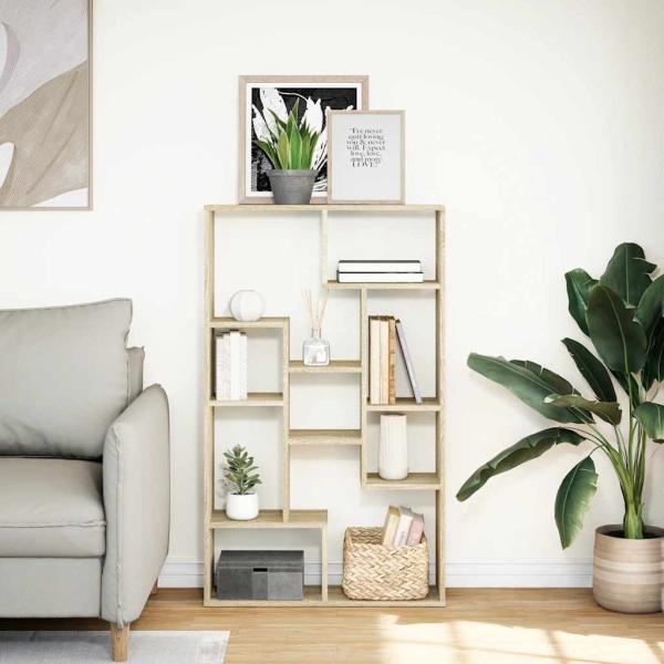 Bücherregal Sonoma-Eiche 72x20x120,5 cm Holzwerkstoff