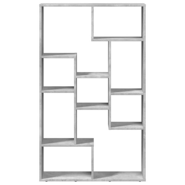 Bücherregal Betongrau 72x20x120,5 cm Holzwerkstoff