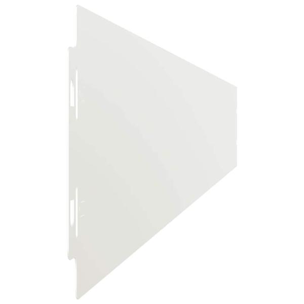Rasenkanten 50 Stk. Weiß 10x103 cm Kaltgewalzter Stahl