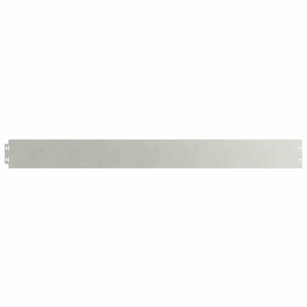 Raseneinfassung 50 Stk. 10 x 103 cm Edelstahl Silber
