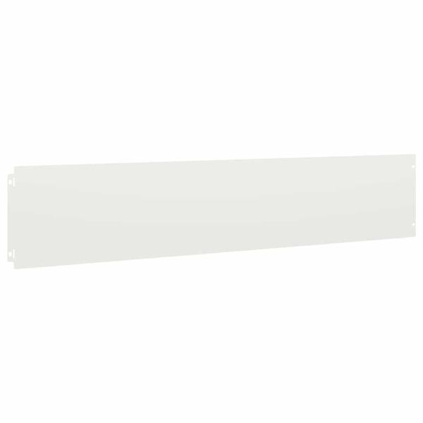 Rasenkanten 30 Stk. Weiß 20x103 cm Kaltgewalzter Stahl