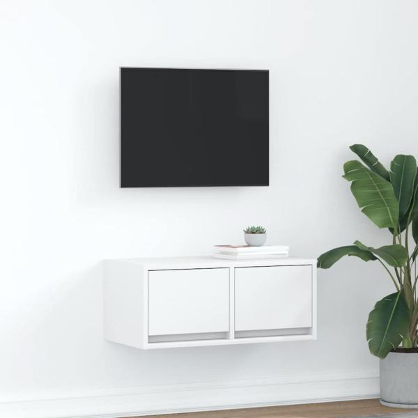 ARDEBO.de - TV-Schrank Weiß 60x31x25,5 cm Holzwerkstoff