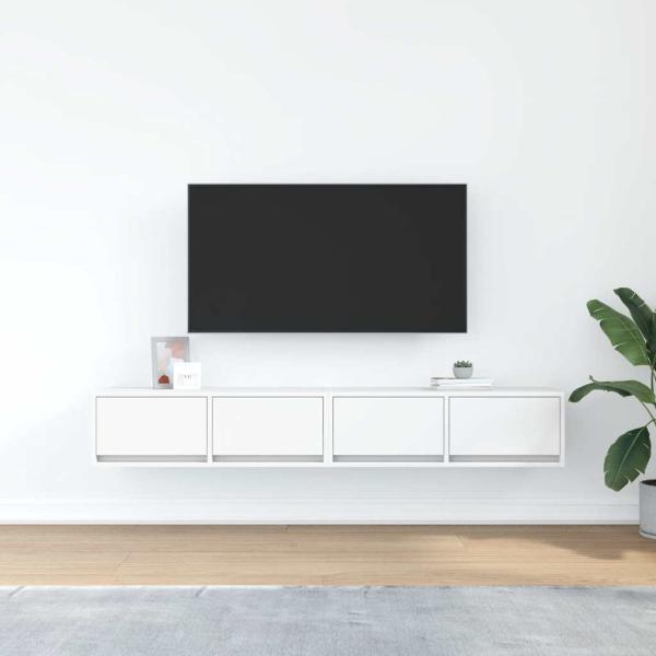 TV-Schränke 2 Stk. Weiß 80x31x25,5 cm Holzwerkstoff