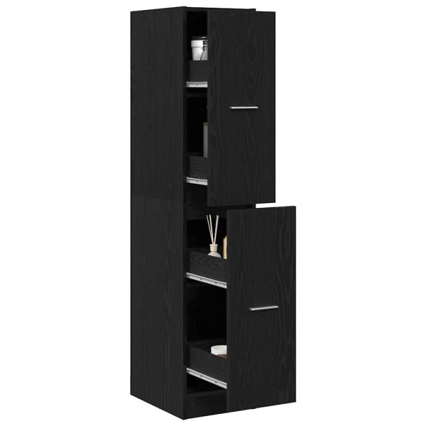 Apothekerschrank Schwarze Eiche 30 x 41 x 144,5 cm Holzwerkstoff