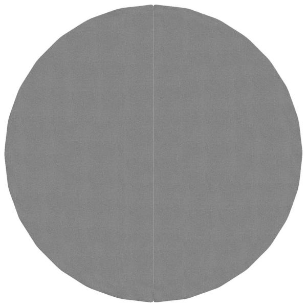 Pool-Bodentuch Hellgrau Ø244 cm Polyester Geotextil