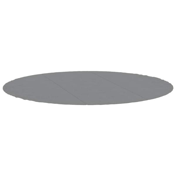 Pool-Bodentuch Hellgrau Ø396 cm Polyester Geotextil
