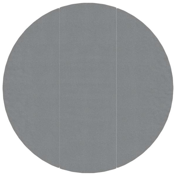 Pool-Bodentuch Hellgrau Ø396 cm Polyester Geotextil