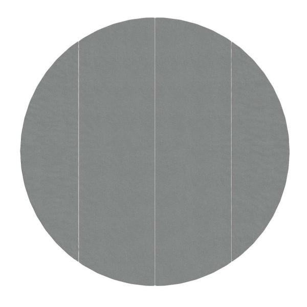 Bodenfolie für Pools Ø 458 cm (1 mm) Vliesstoff Hellgrau