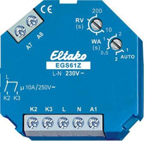 ARDEBO.de Eltako EGS61Z-230V Stromstoß Gruppenschalter für Zentralsteuerung 1+1 Schließer 10A (61200430)
