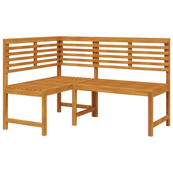 Gartenbänke Set 3 pcs Braun Massivholz Akazie