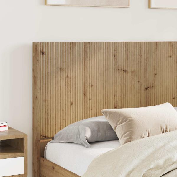 Bettgestell mit Stauraum und Kopfteil Artisan-Eiche