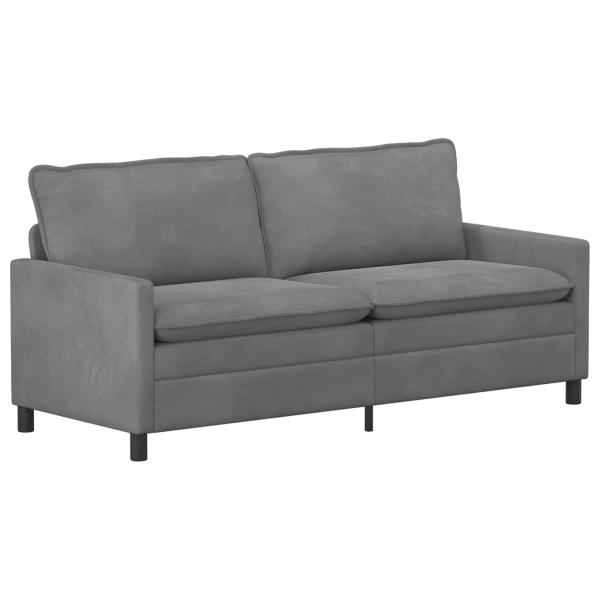 Sofa Set 2 stk. Dunkelgrau Samt