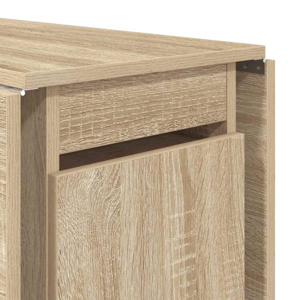 Esstisch 140 x 80 x 77 cm Holzwerkstoff Sonoma-Eiche