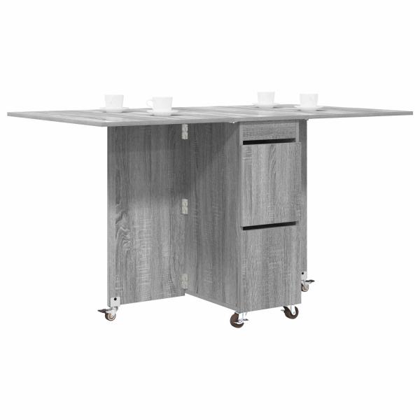 Esstisch 140 x 80 x 77 cm Holzwerkstoff Grau Sonoma