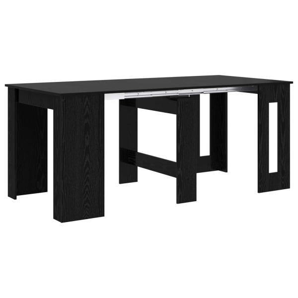 Esstisch 180 x 85 x 75 cm Holzwerkstoff Schwarze Eiche