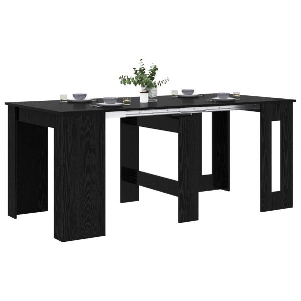 Esstisch 180 x 85 x 75 cm Holzwerkstoff Schwarze Eiche