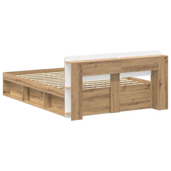 Bettgestell mit Stauraum Artisan-Eiche 140 x 190 cm