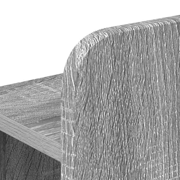 Bettgestell mit Stauraum Grau Sonoma 80 x 200 cm Holzwerkstoff