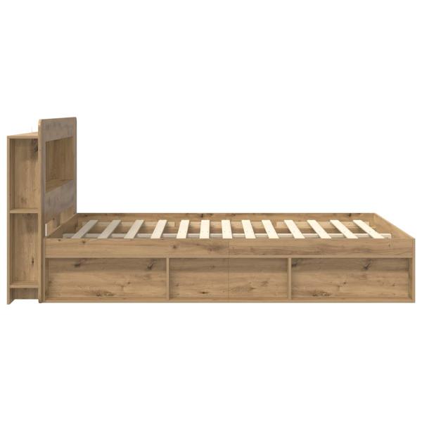Bettgestell mit Stauraum Artisan-Eiche 140 x 190 cm